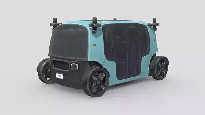Low Poly Car - Zoox Smart Taxi