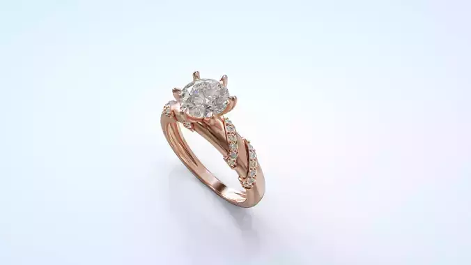 Solitaire Engagement Ring Clasp