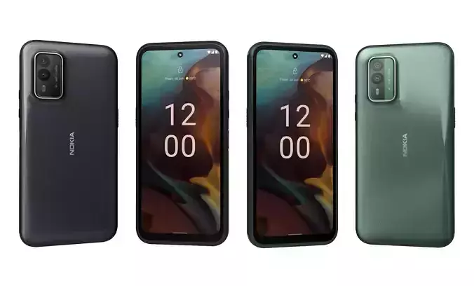 Nokia XR30 Black And Green  High Poly