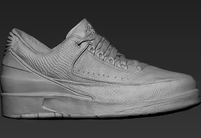 Nike air jordan 2 highpoly 3d print mesh