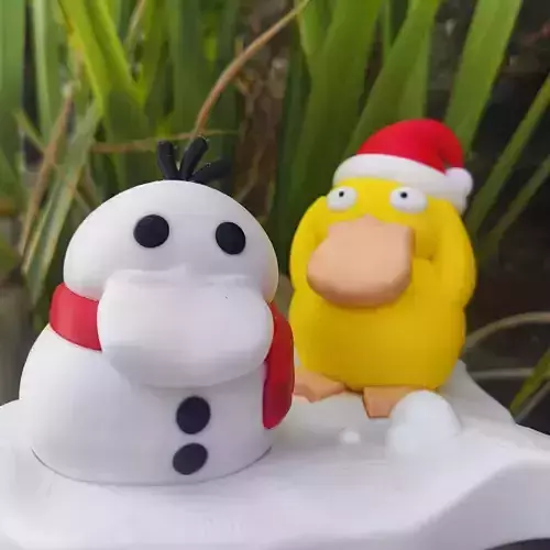 Christmas Special - Psyduck X Snowman 3D print model