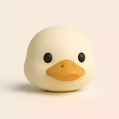Cute Duck Head Minimal Pond Friend