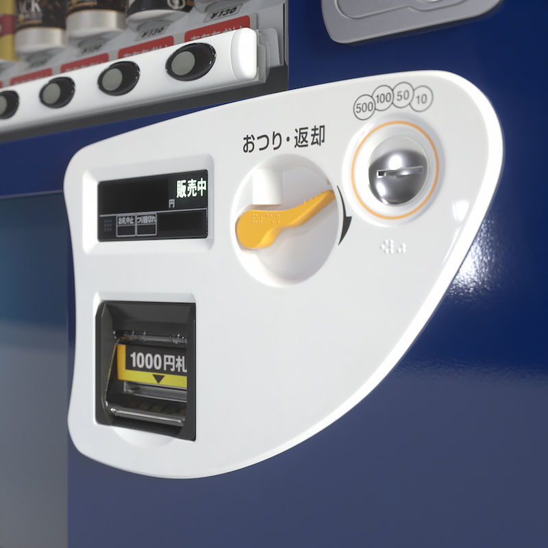 Vending Machine 36 Button 3D model_20