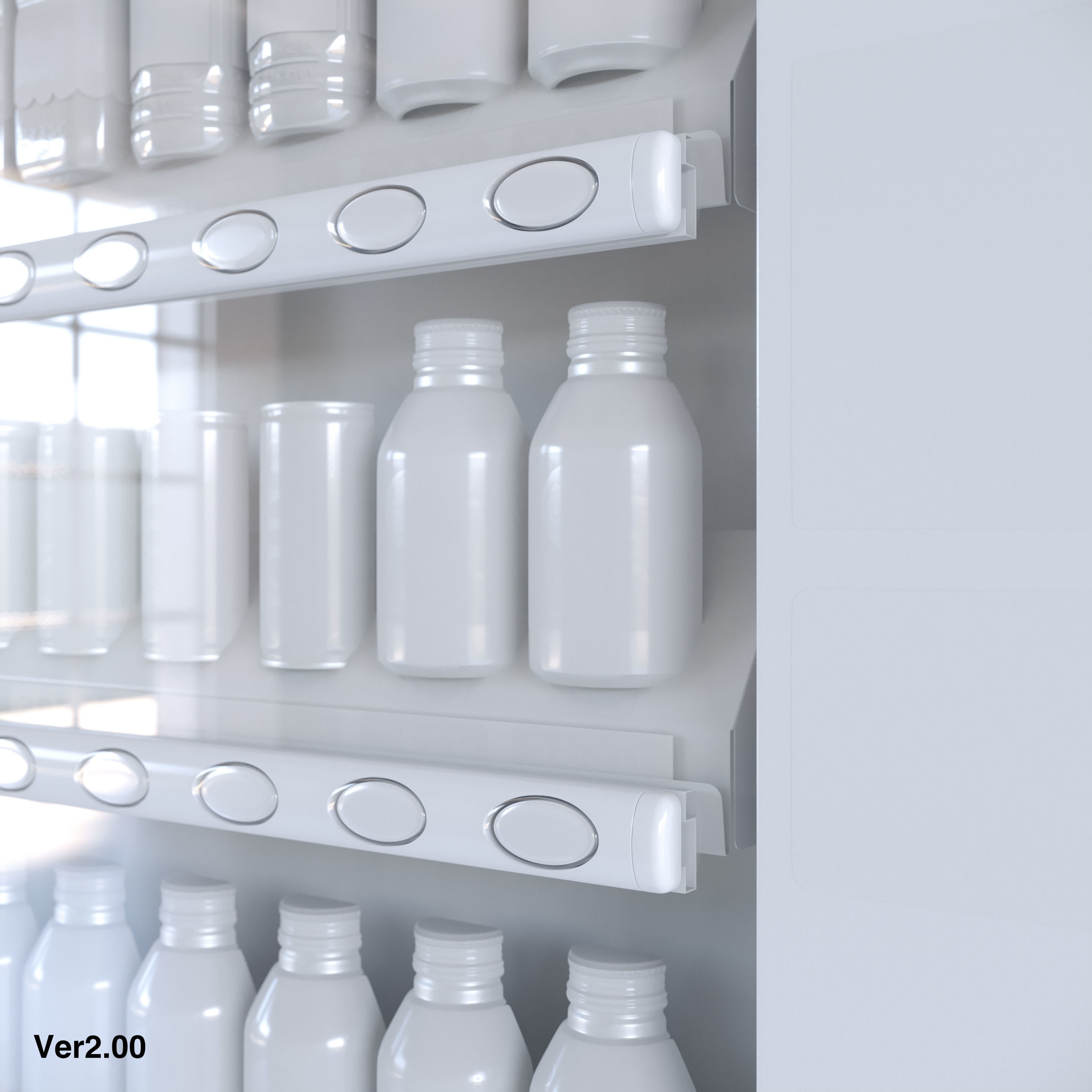 Vending Machine 36 Button 3D model_11