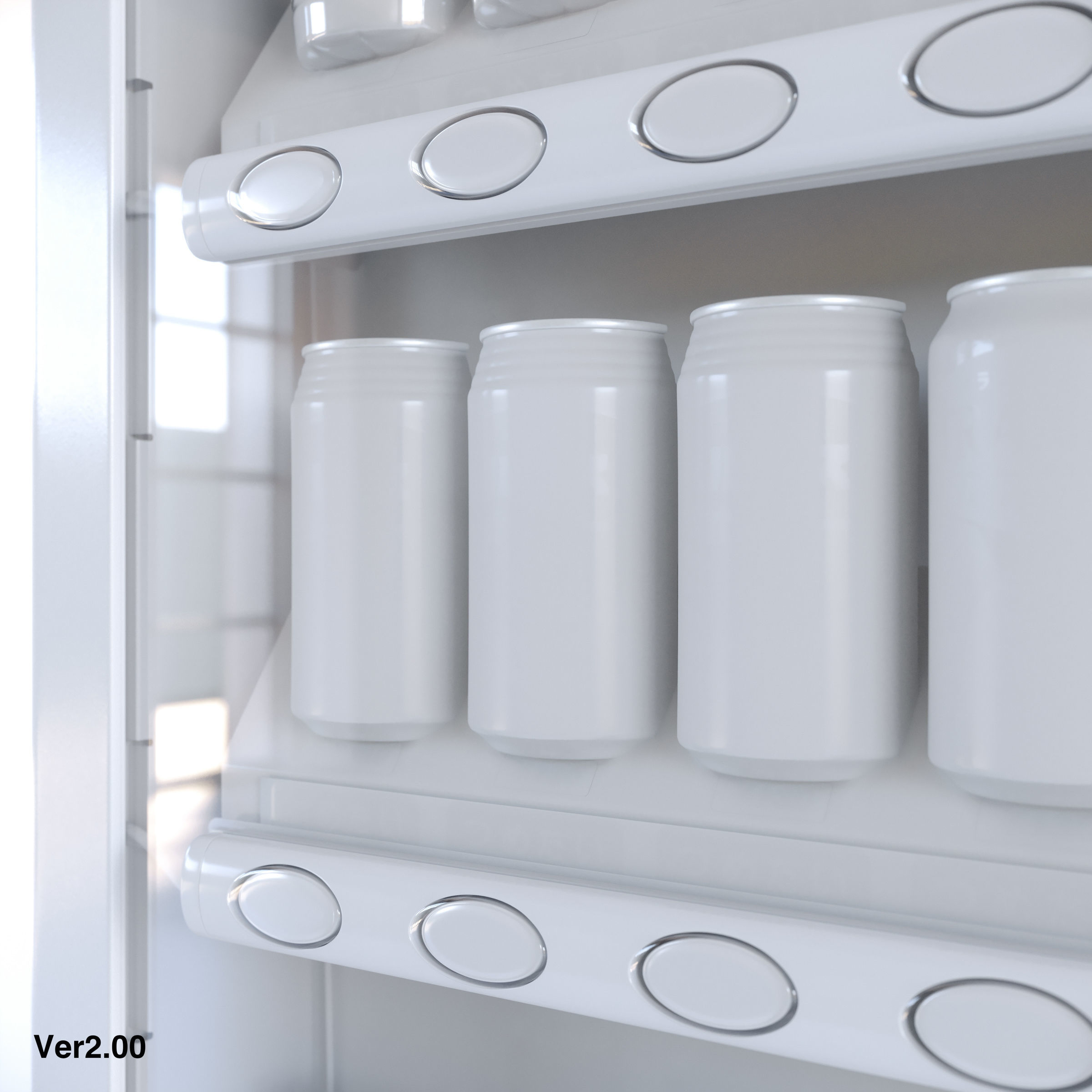 Vending Machine 36 Button 3D model_10