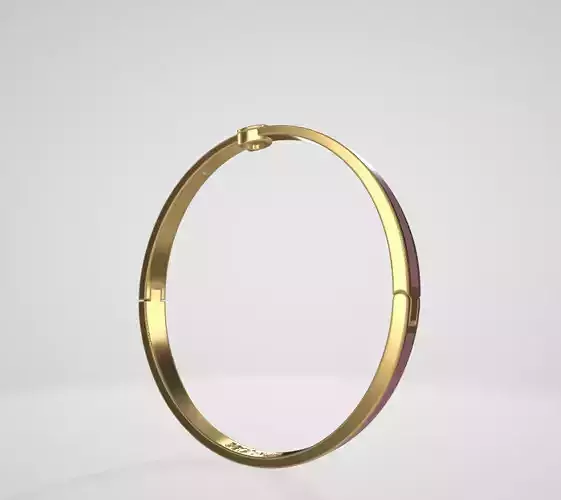 COACH Signature C Enamel Boxed Bangle Bracelet