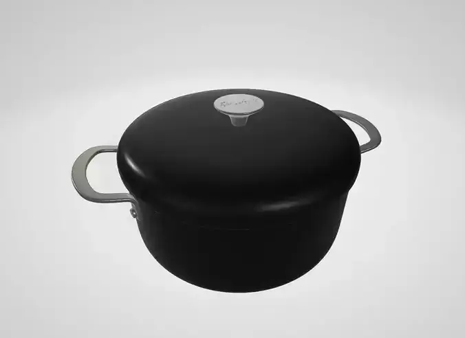 Quart Aluminum Dutch Oven Pot with Aluminum Lid