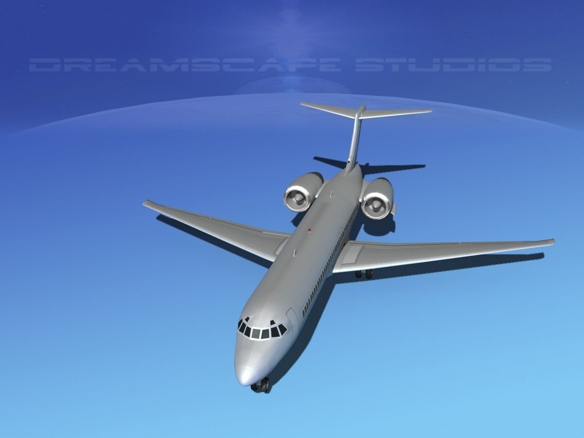 Boeing 717-200 Bare Metal 3D model_9
