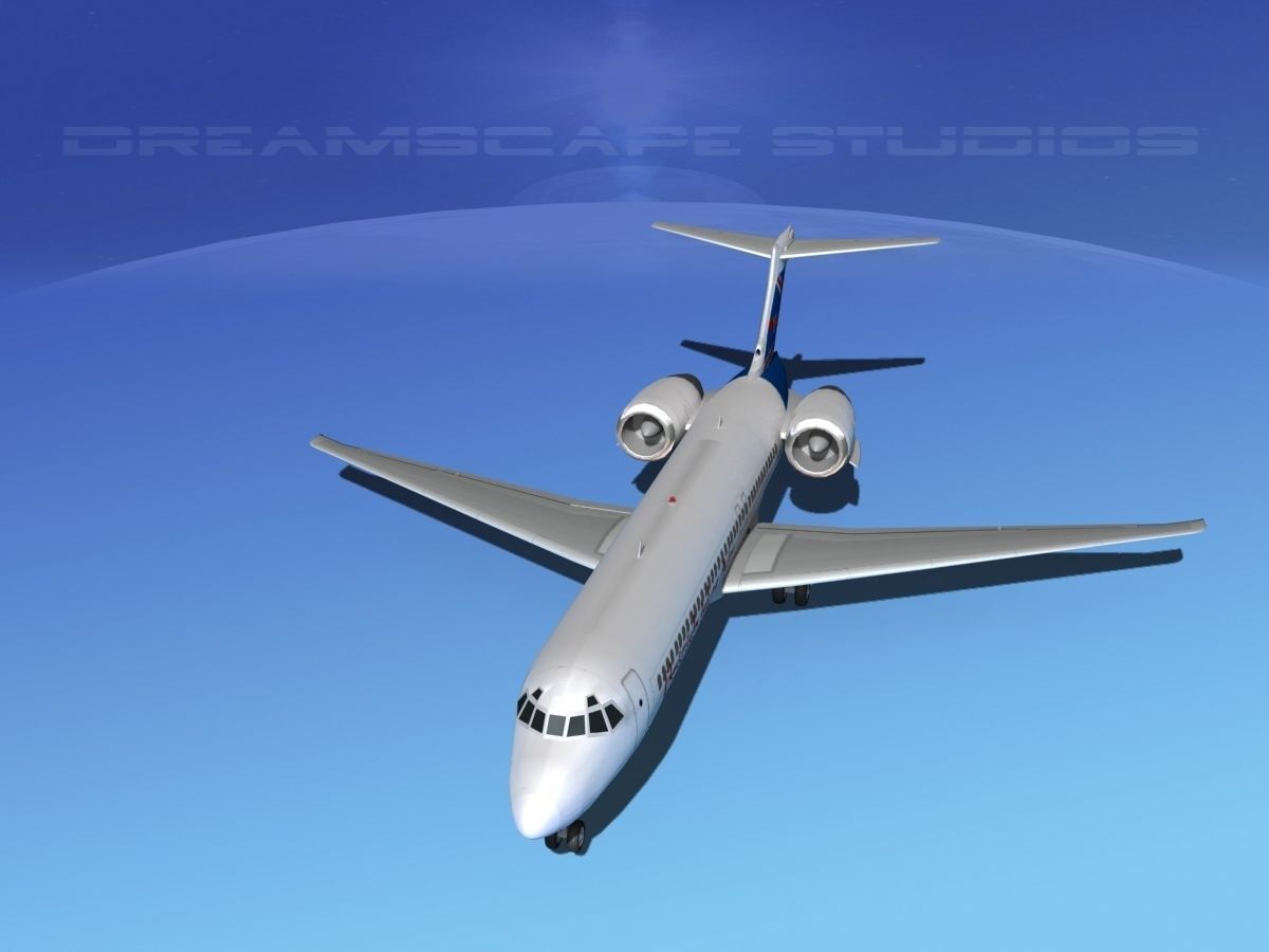 Boeing 717-200 British Isles 3D model_9