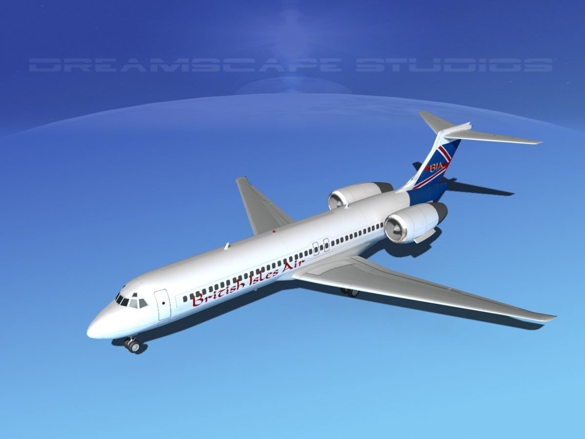 Boeing 717-200 British Isles 3D model_10