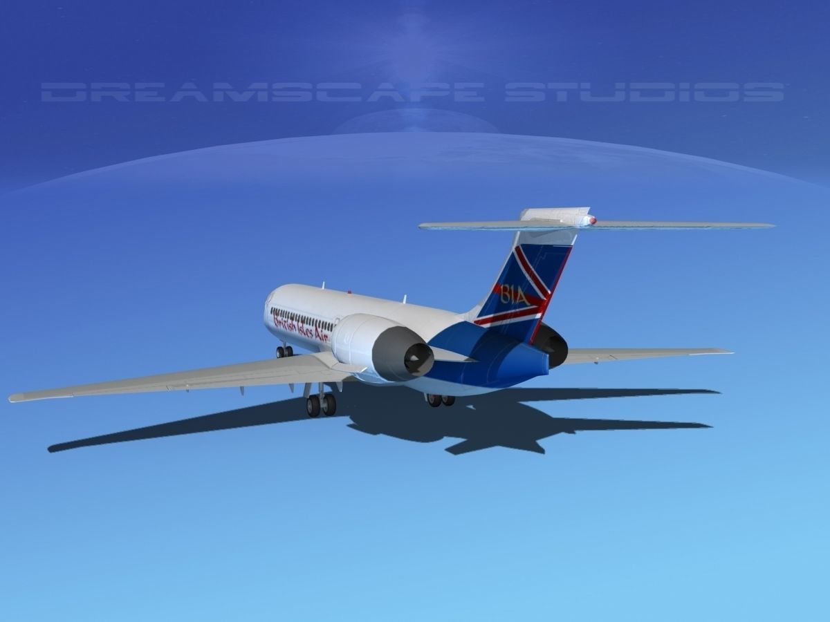 Boeing 717-200 British Isles 3D model_3