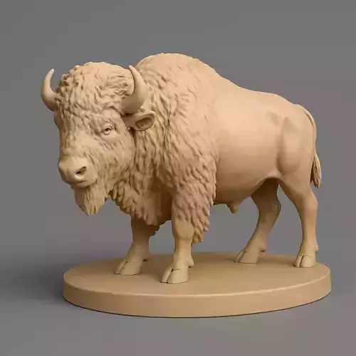 A bison figurine