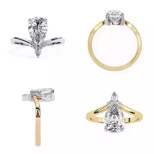 Premium Jewellery Ring CAD Models STL and 3DM Files Included