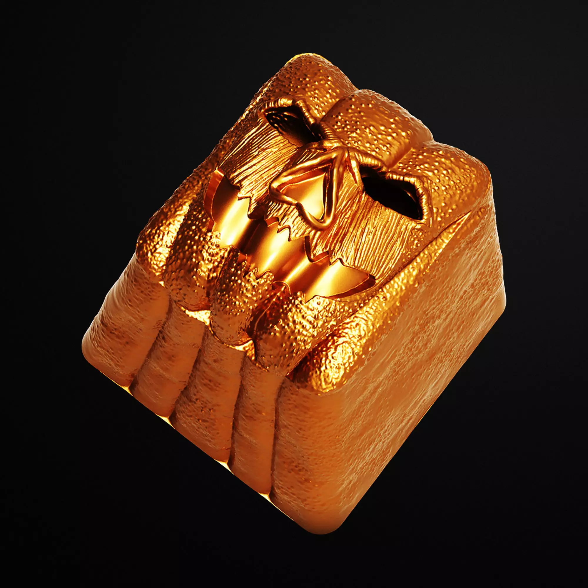 Pumpkin Skull Keycap 3D Printable STL File 3D print model