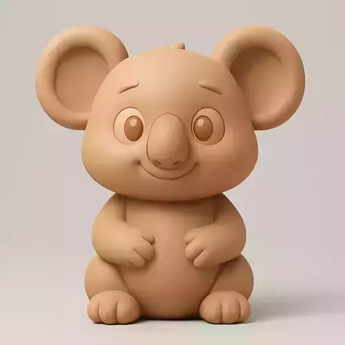 Cartoon Koala STL 3D Print