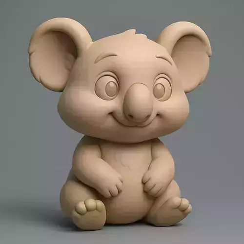 Cartoon Koala STL 3D Print
