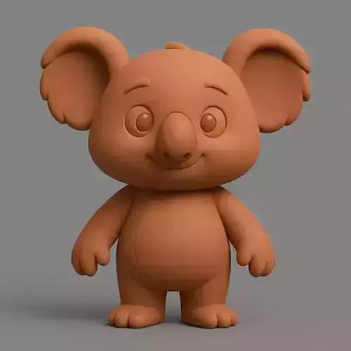 Cartoon Koala STL 3D Print