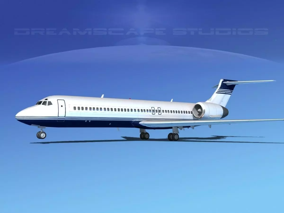 Boeing 717-200 Corporate 2 3D model