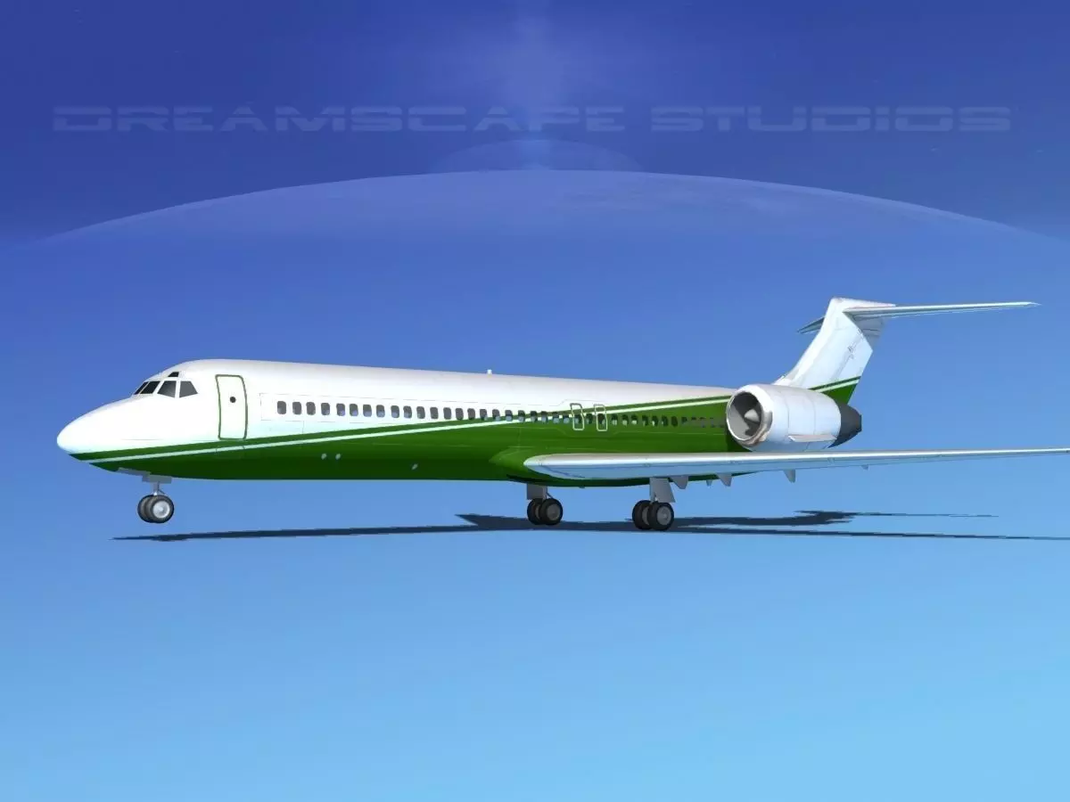 Boeing 717-200 Corporate 3 3D model