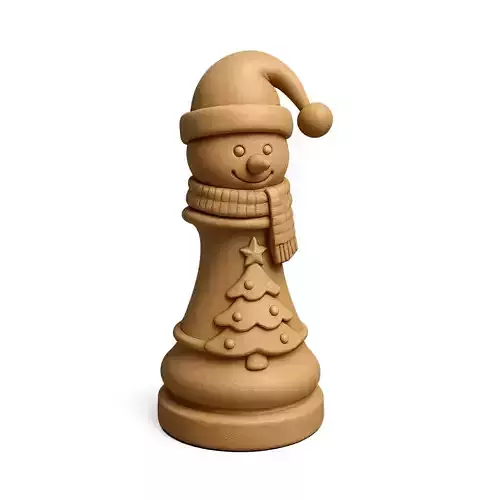 Snowman Chess Piece