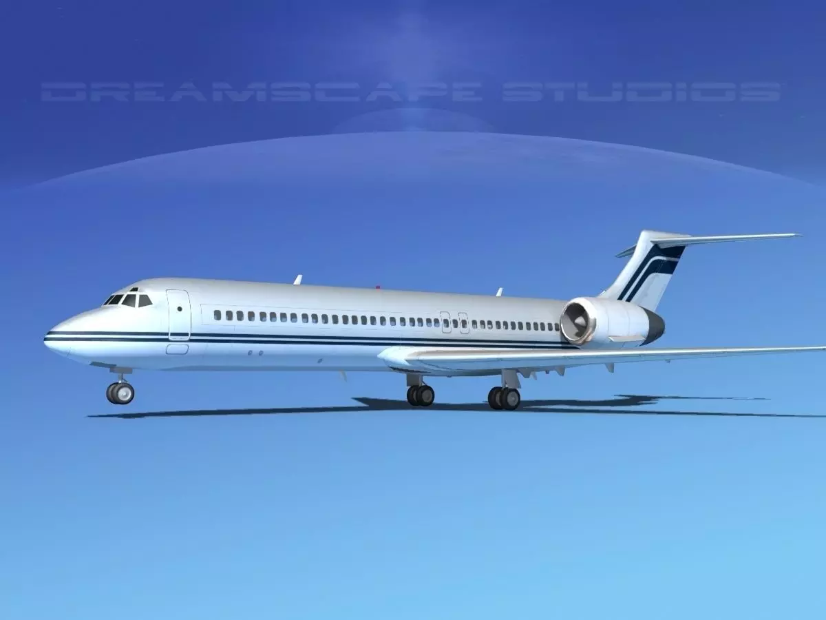 Boeing 717-200 Corporate 5 3D model_0