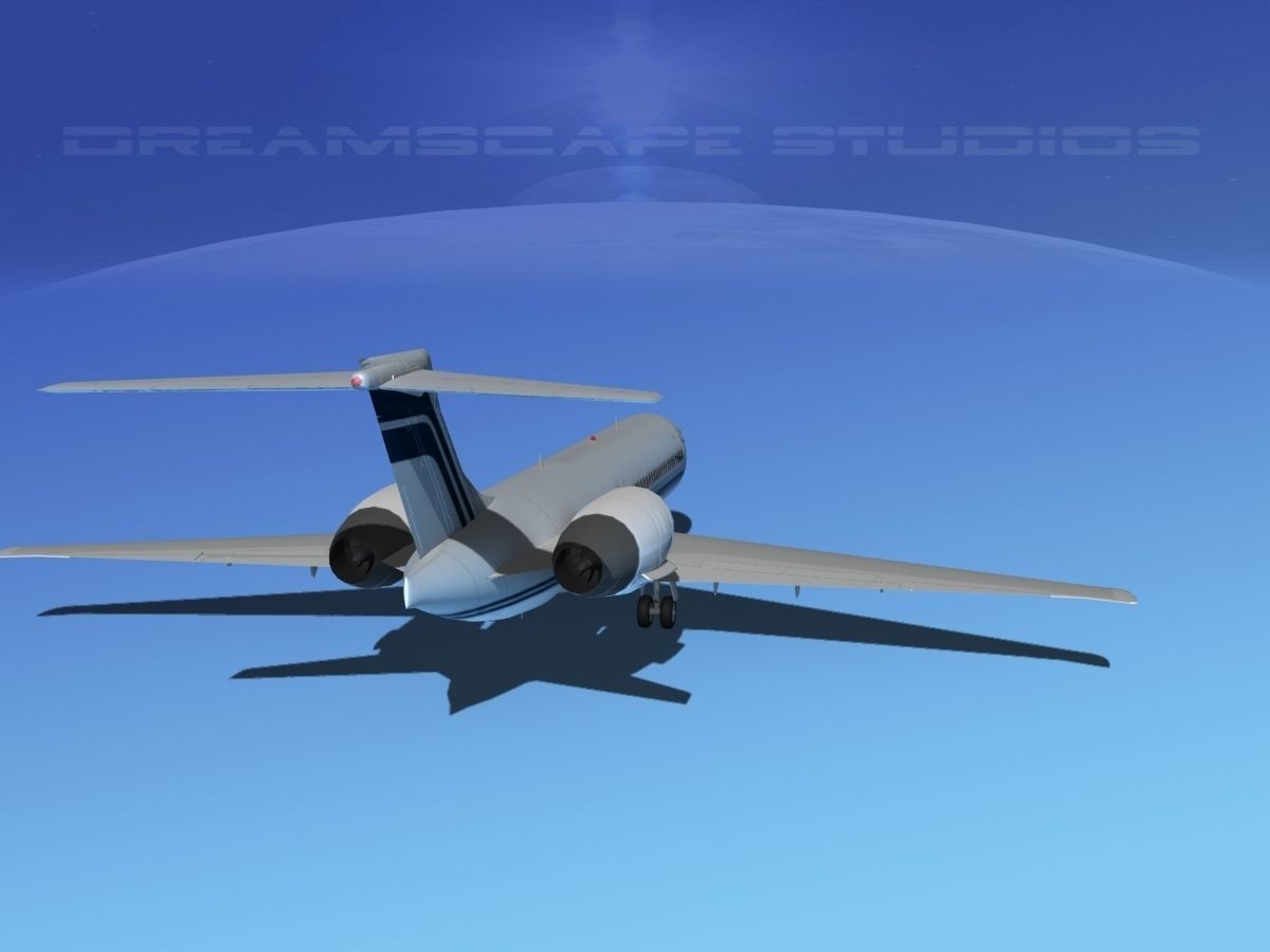 Boeing 717-200 Corporate 5 3D model_4