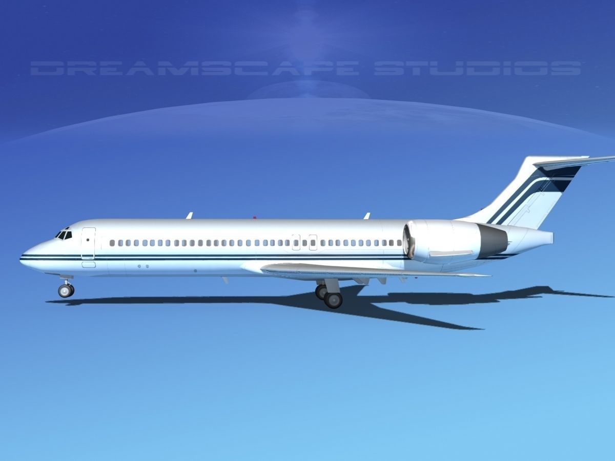Boeing 717-200 Corporate 5 3D model_1