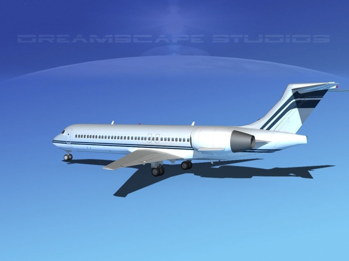 Boeing 717-200 Corporate 5 3D model_2