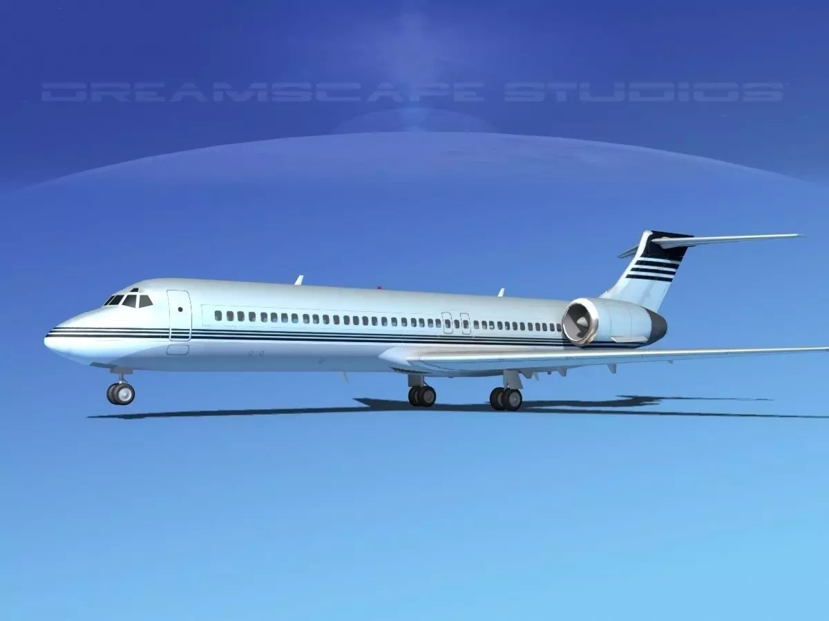 Boeing 717-200 Corporate 6 3D model
