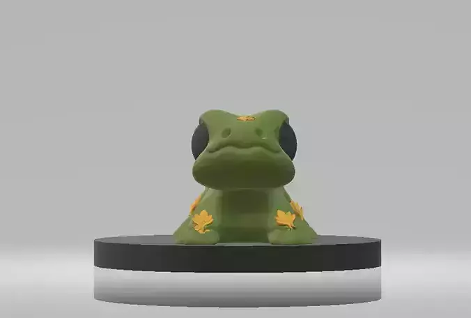 Nature Guardian Frog Cute Fantasy 3D Printable Model