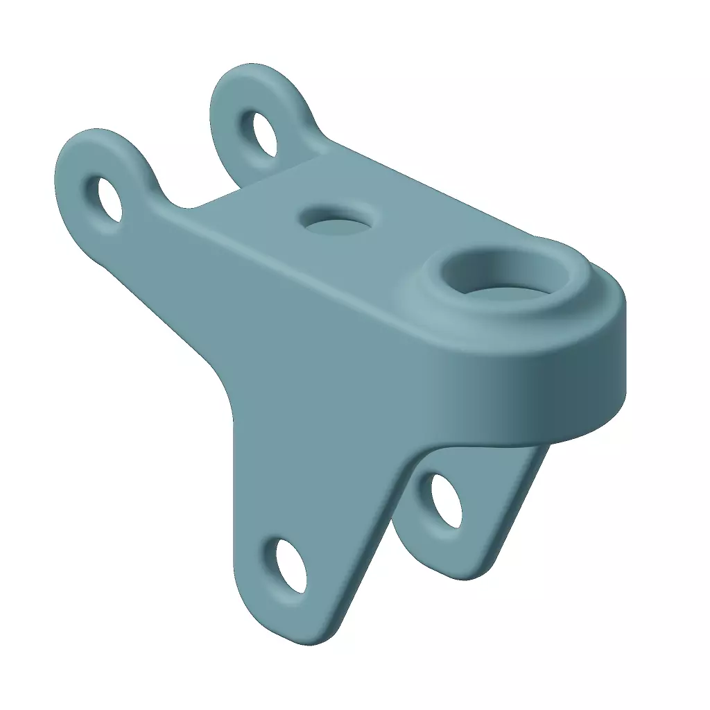 Plastic Castor Wheel Bracket Toy 3D model