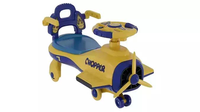 Children Rocking Airplane car 3D Model