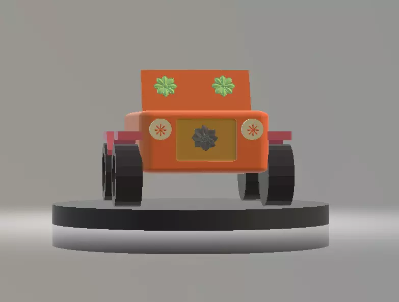Cute Utility Truck Cartoon Style 3D Printable Model 3D print model