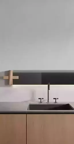 Log-style apartment 3D model 4