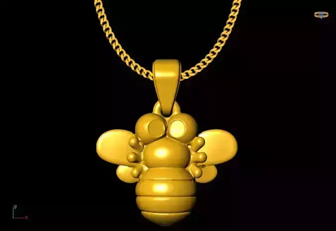 bee pendant charms - one inch pendant