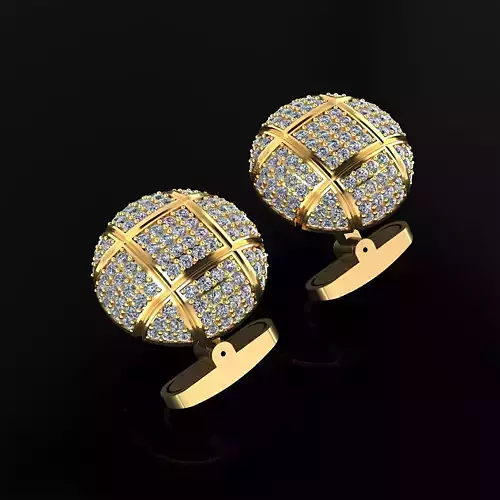 Cufflink with Diamonds