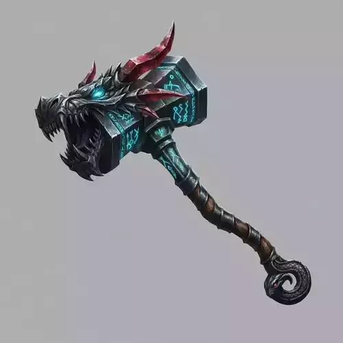 Dragons Fury  AAA Stylized PBR War Hammer SM-1