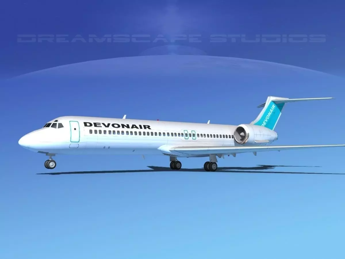 Boeing 717-200 Devonair 3D model