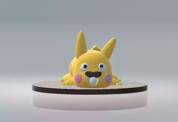 Cute Puppy Figurine Cartoon Style 3D Printable Model