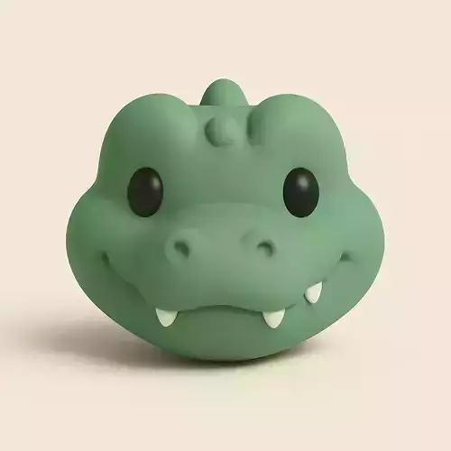 Chibi Crocodile Head