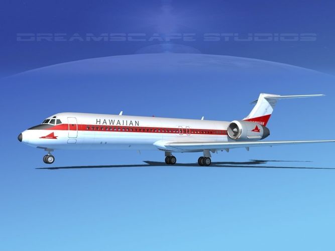 Boeing 717-200 Hawaiian Airlines 3D model