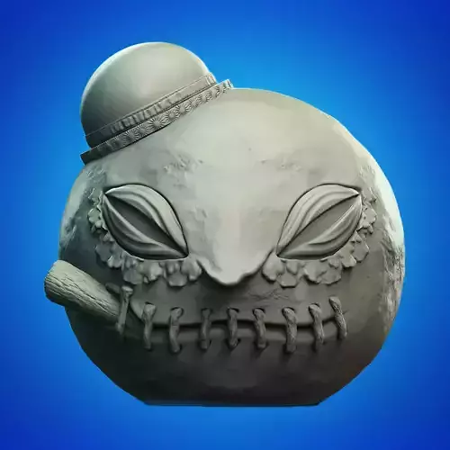 Villian Snowman Head Jar 3D Printable STL File