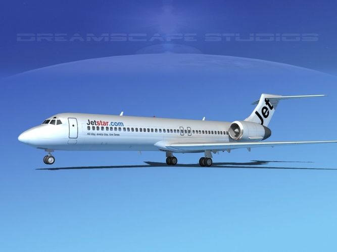 Boeing 717-200 Jet Star 1 3D model