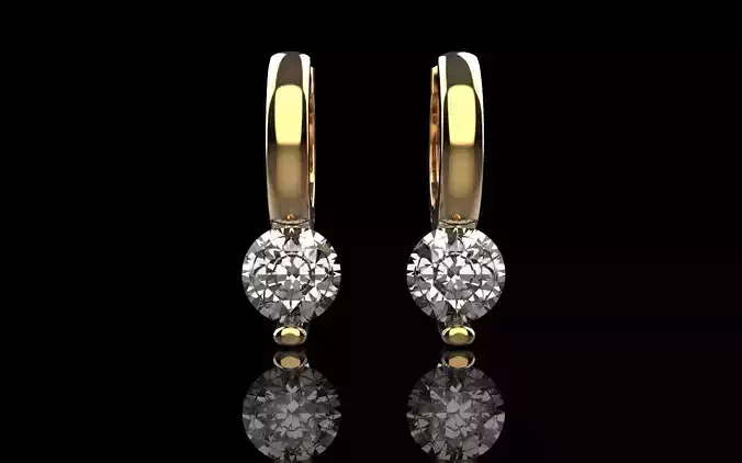 Huggie earrings model 1447