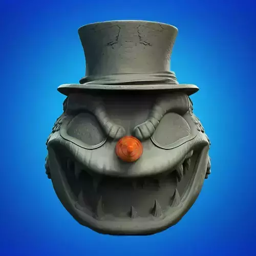 Selfish Snowman Head Jar 3D Printable STL File