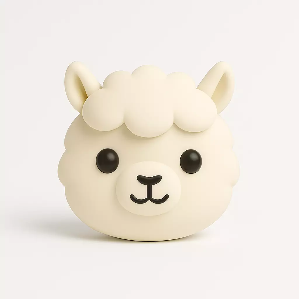 Mini Alpaca Face 3D print model