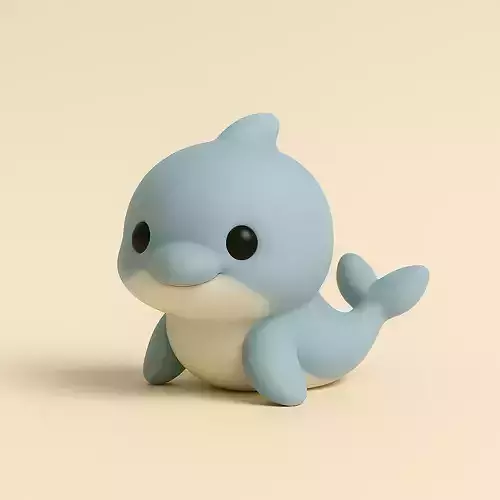 Baby Dolphin Full Body