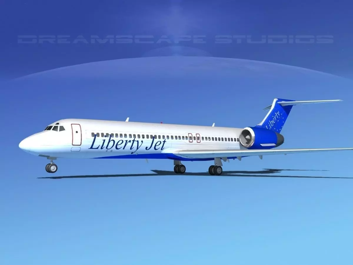 Boeing 717-200 Liberty Jet 3D model