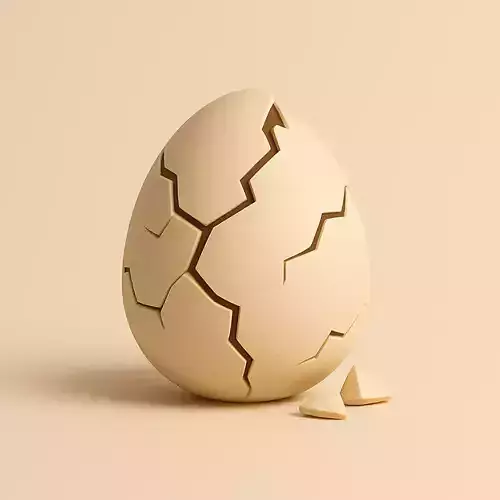 Mini Dragon Egg With Cracks