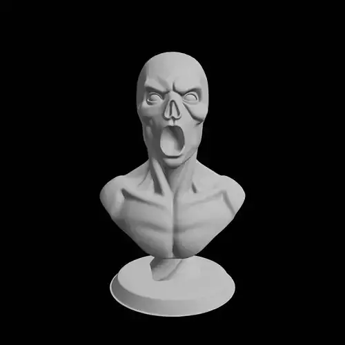 Spooky Ghost Bust Ethereal Sculpture